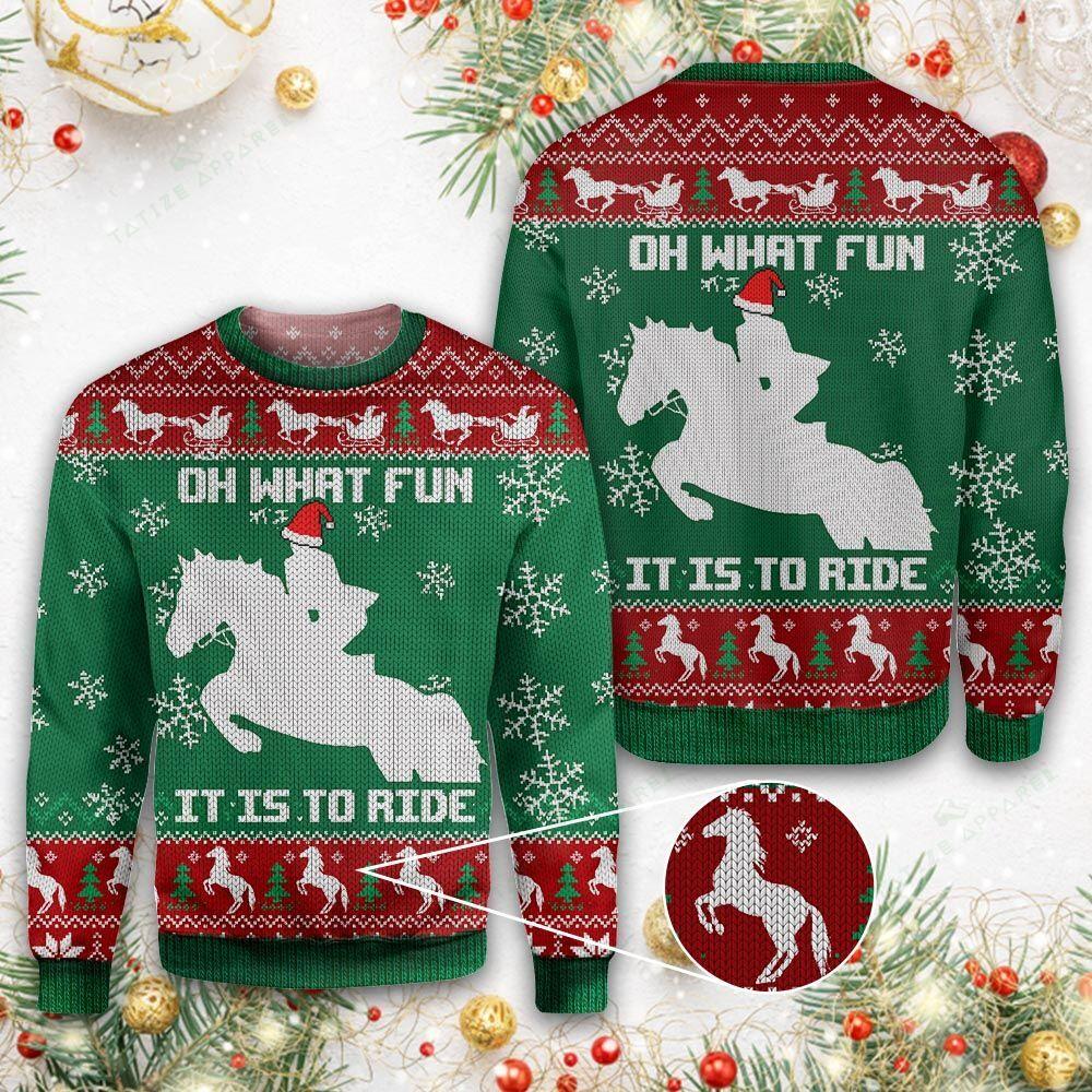 Horse Lover Ugly Christmas Sweater | For Men & Women | Adult | Us6157