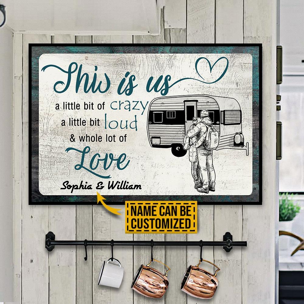 Personalized Camping Couple This Is Us Customized Poster
