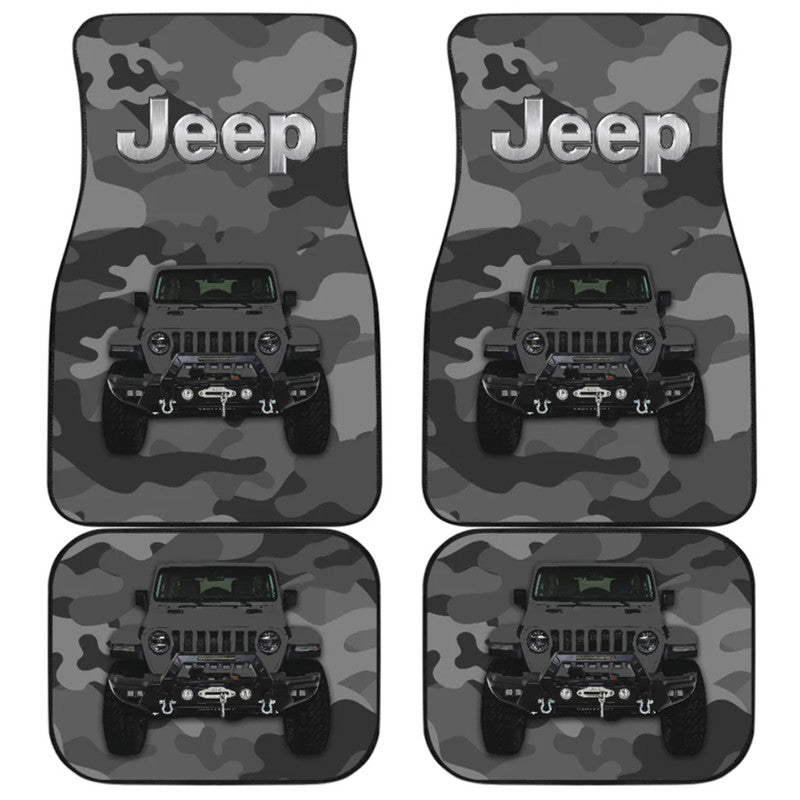 Jeep Car Mats – Car Floor Mats Car Accessories Camouflage – Dark Grey Lt8