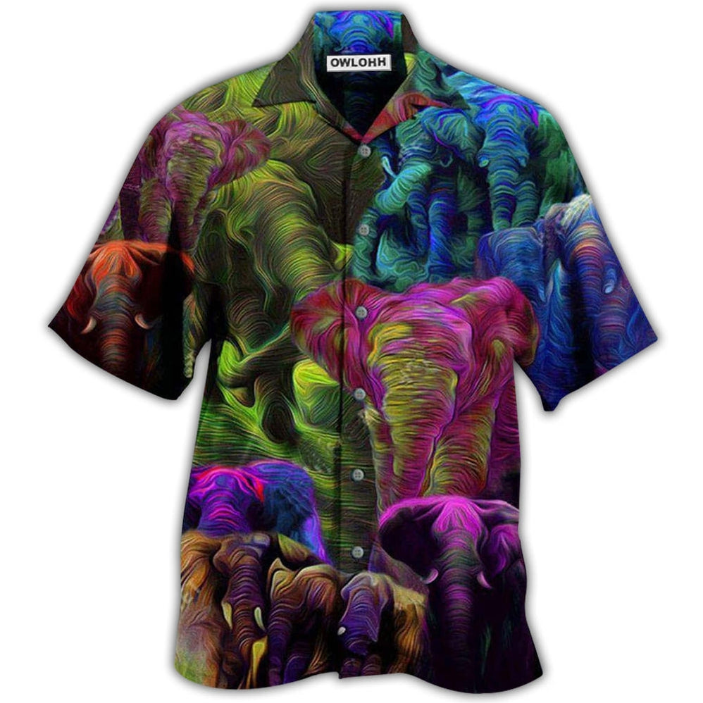 Elephant Colorful Style Hawaii Shirt Ha4745