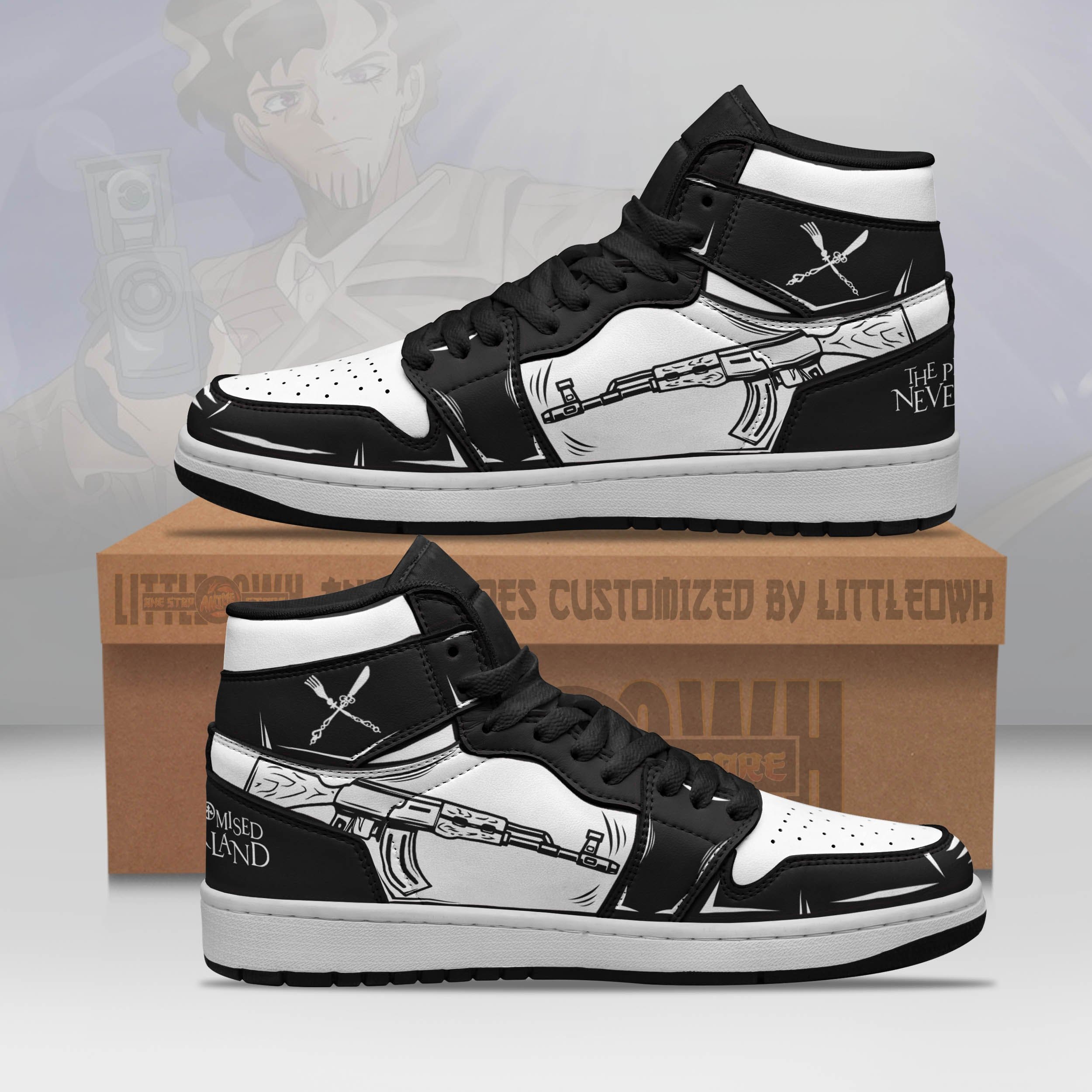 Yuugo Jd Sneakers Custom The Promised Neverland Anime Shoes