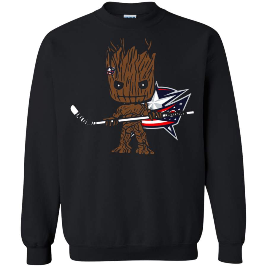 AGR Groot I Am Ice Hockey Player Team Columbus Blue Jackets Sweatshirt