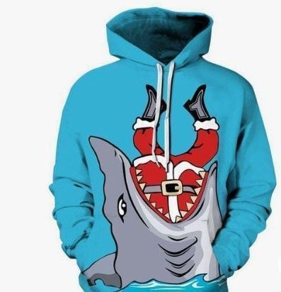 Shark Santa Hoodie Bt15