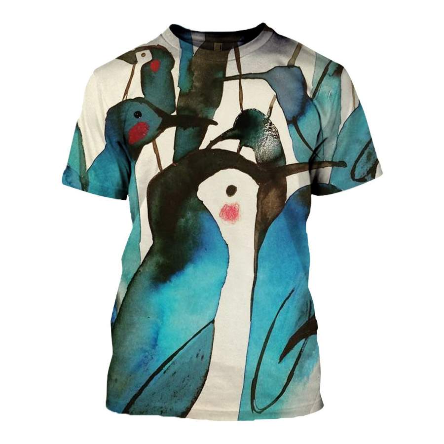 3D All Over Printed Penguin T Shirt Hoodie 151206