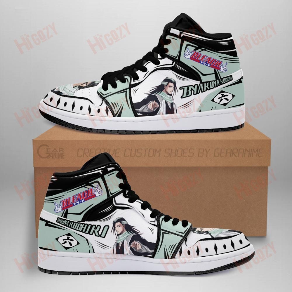 Bleach Byakuya Anime Sneakers Fan Gift Idea Mn05