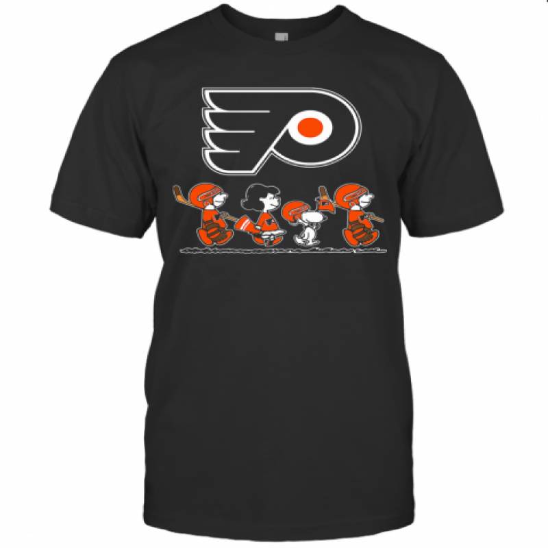 The Peanuts Philadelphia Flyers Hockey Logo T-Shirt