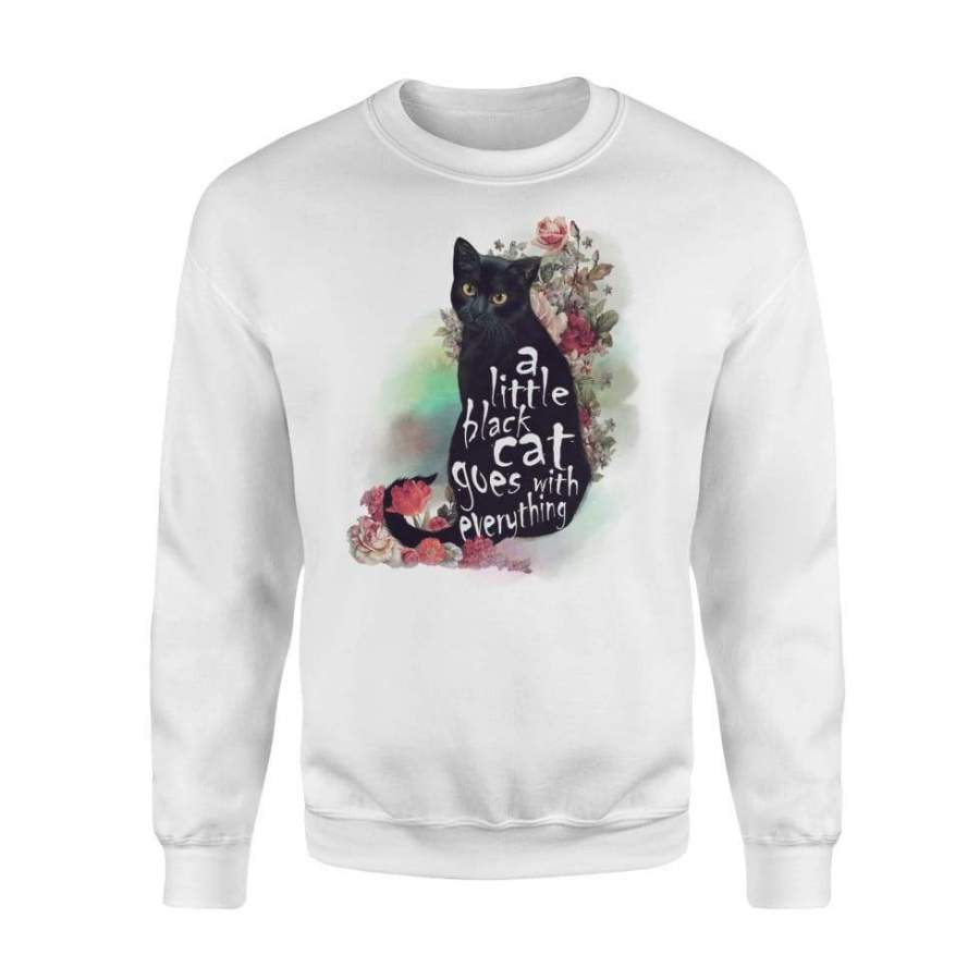 A Little Black Cat Goes With Everything Halloween Costume – Standard Fleece Sweatshirt