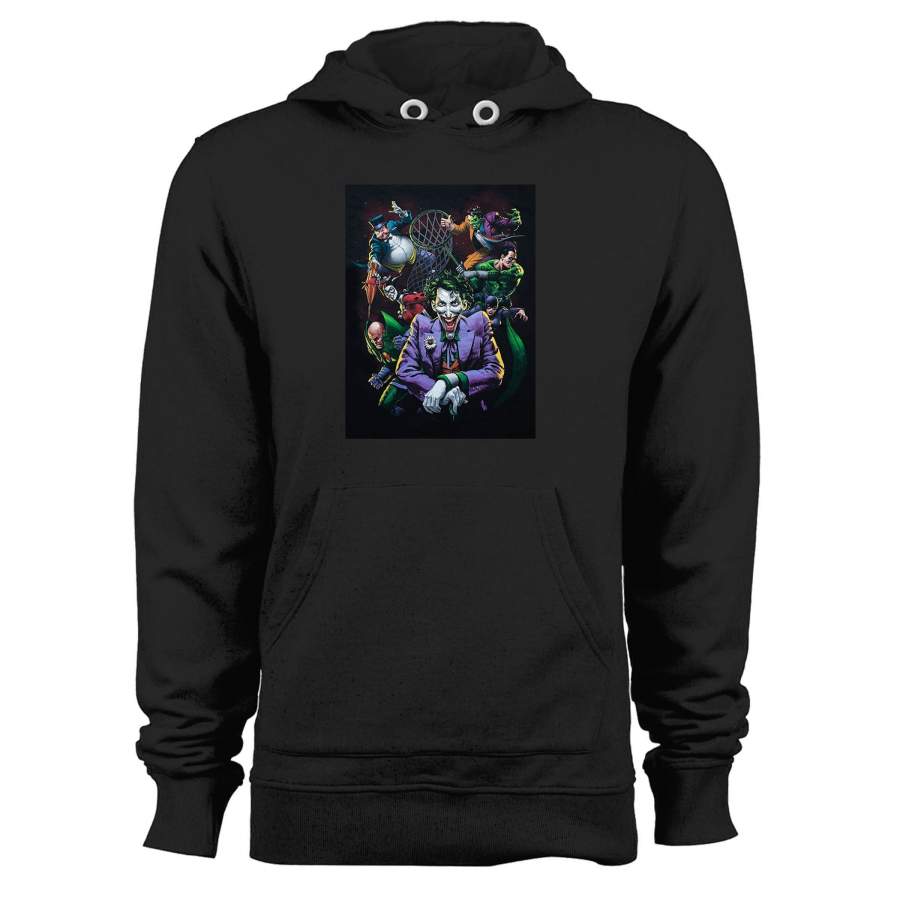 Penguin, Harley Quinn,cat Woman Joker,two Face, Riddler Villians Dc Comics Unisex Hoodie