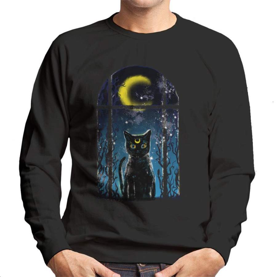 Sailor Moon Moon Visitor Luna Men’s Sweatshirt
