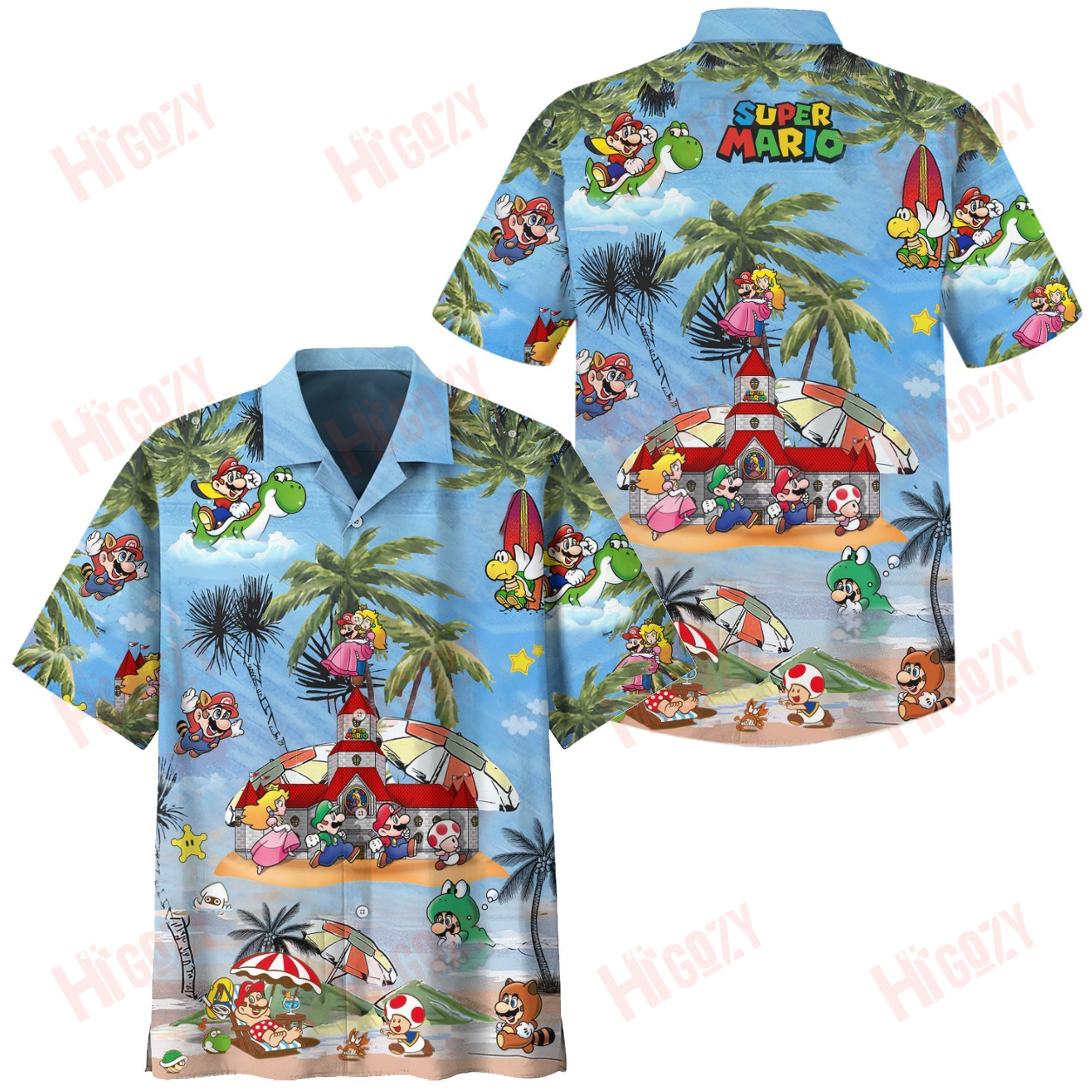 Super Mario Nintendo Hawaiian Shirt And Short Set Fall Family Beach Gifts For Him Her Couple