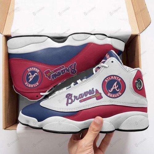 Atlanta Braves Air JD13 Air Jordan 13 Sneakers Customize Shoes