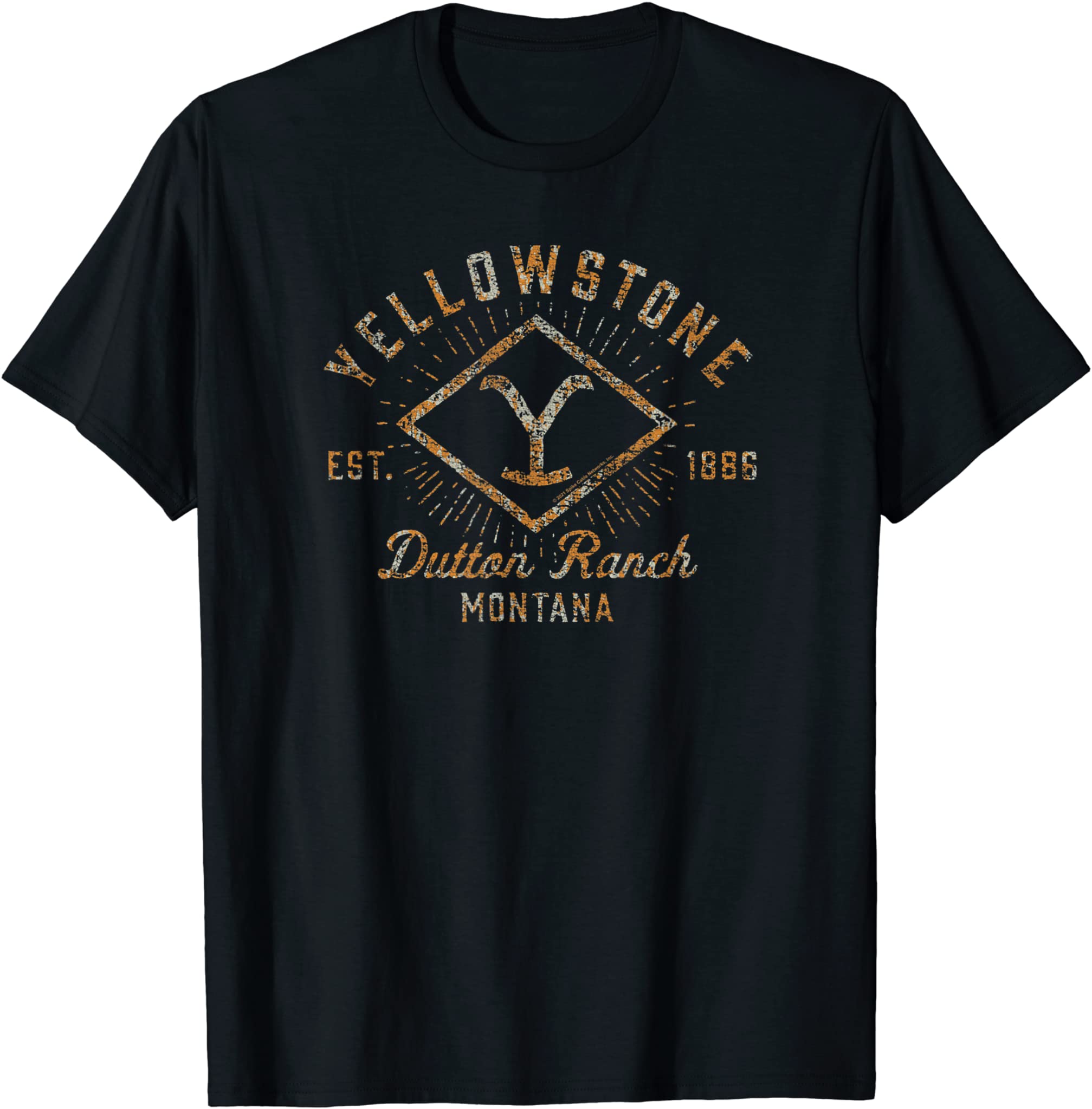 Yellowstone Sunburst Logo Dutton Ranch T-Shirt