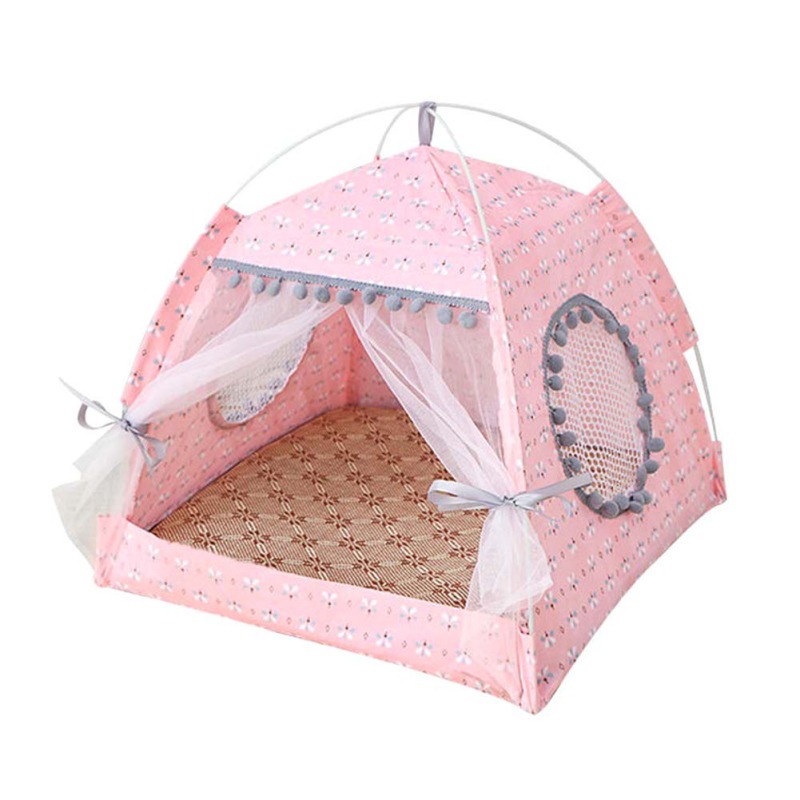 Cat House Nest Comfy Pet Bed for Small Dogs Chihuahua Rabbit Hamster Tent Hammock Pets Summer Cool Sleeping Mat alx