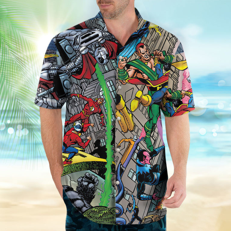 Infinite Crisis Sorting Out The All Over Print Combo Hawaii Shirt Beach Shorts Ha8571