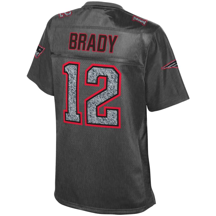 Tom Brady New England Patriots NFL Pro Line Womens Fashion Static Jersey – Gray