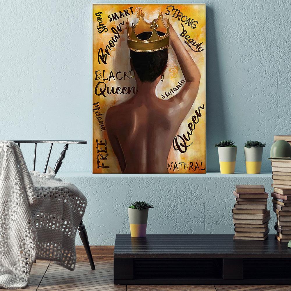 West Africa Best Canvas Prints Retro African American Poster Print African Girl Black King Attractive Wall Art Home Decoration