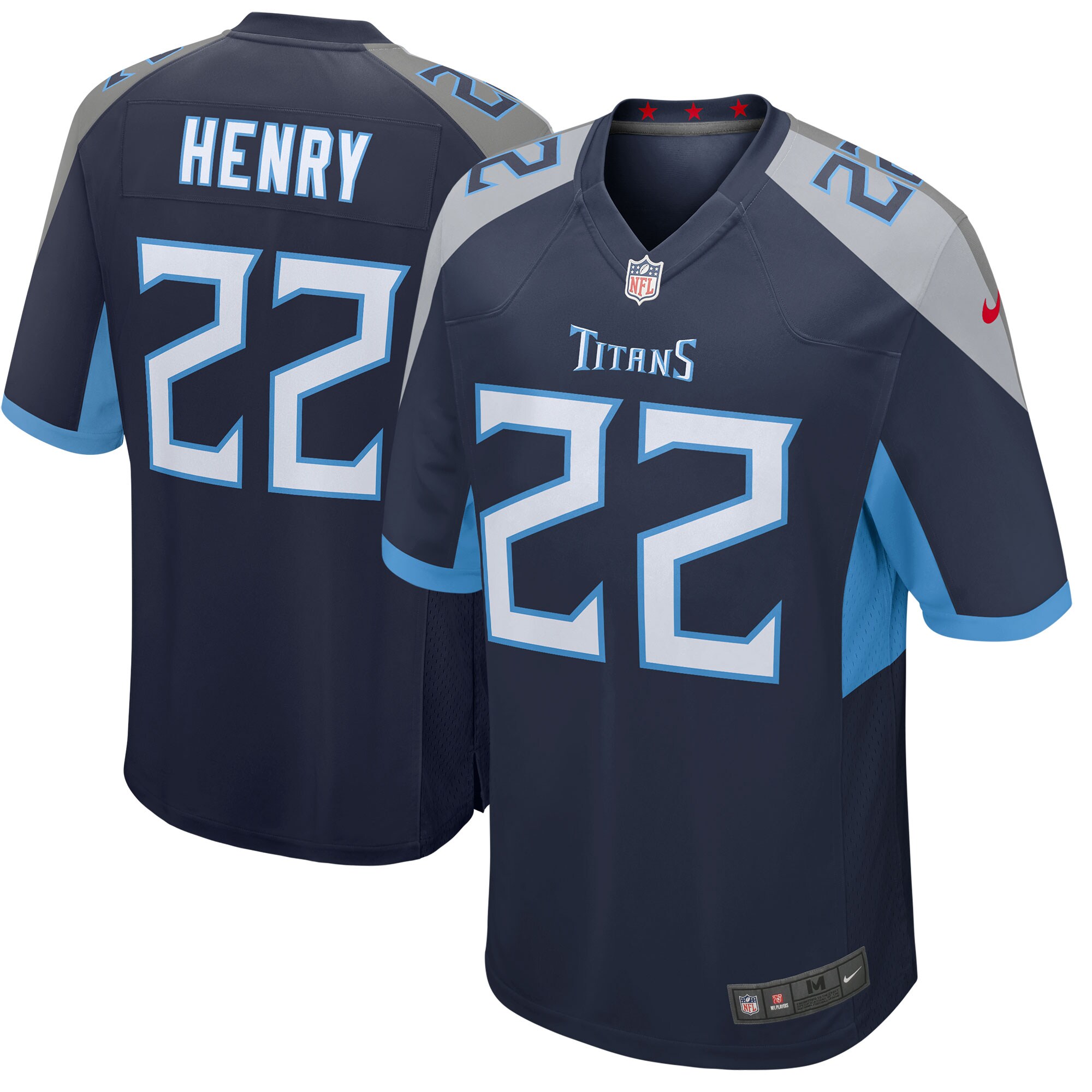 Youth Tennessee Titans Derrick Henry Navy Game Jersey