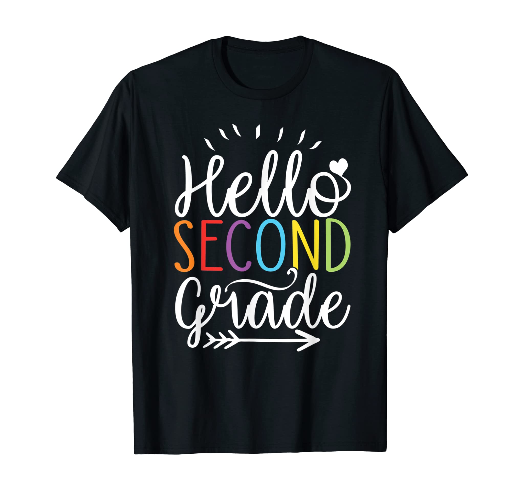 Funny Hello 2nd Second Grade Teacher Gifts Back To School T-Shirt