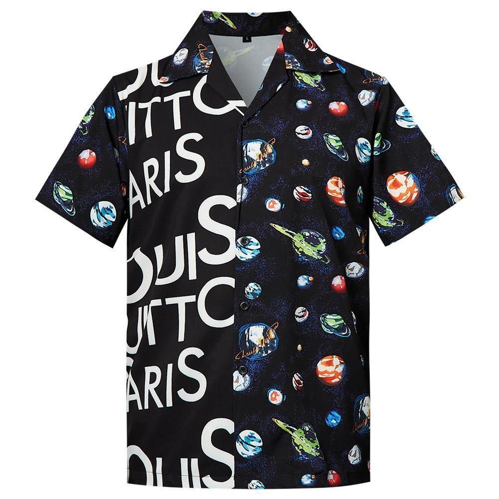 Find Mens Hawaii Shirt Planet Letter Ha54304