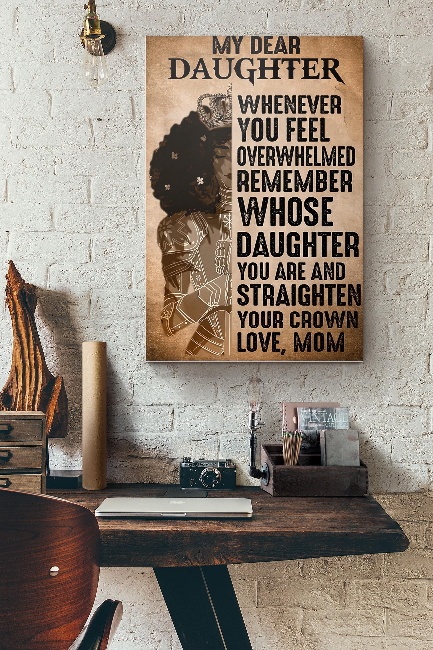 Black Queen My Dear Daughter Whenever You Feel Poster