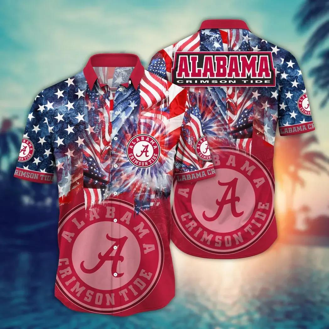 Alabama Crimson Tide Ncaa Flower Aloha Hawaiian Shirt 11, Ncaa Hawaiian Shirt