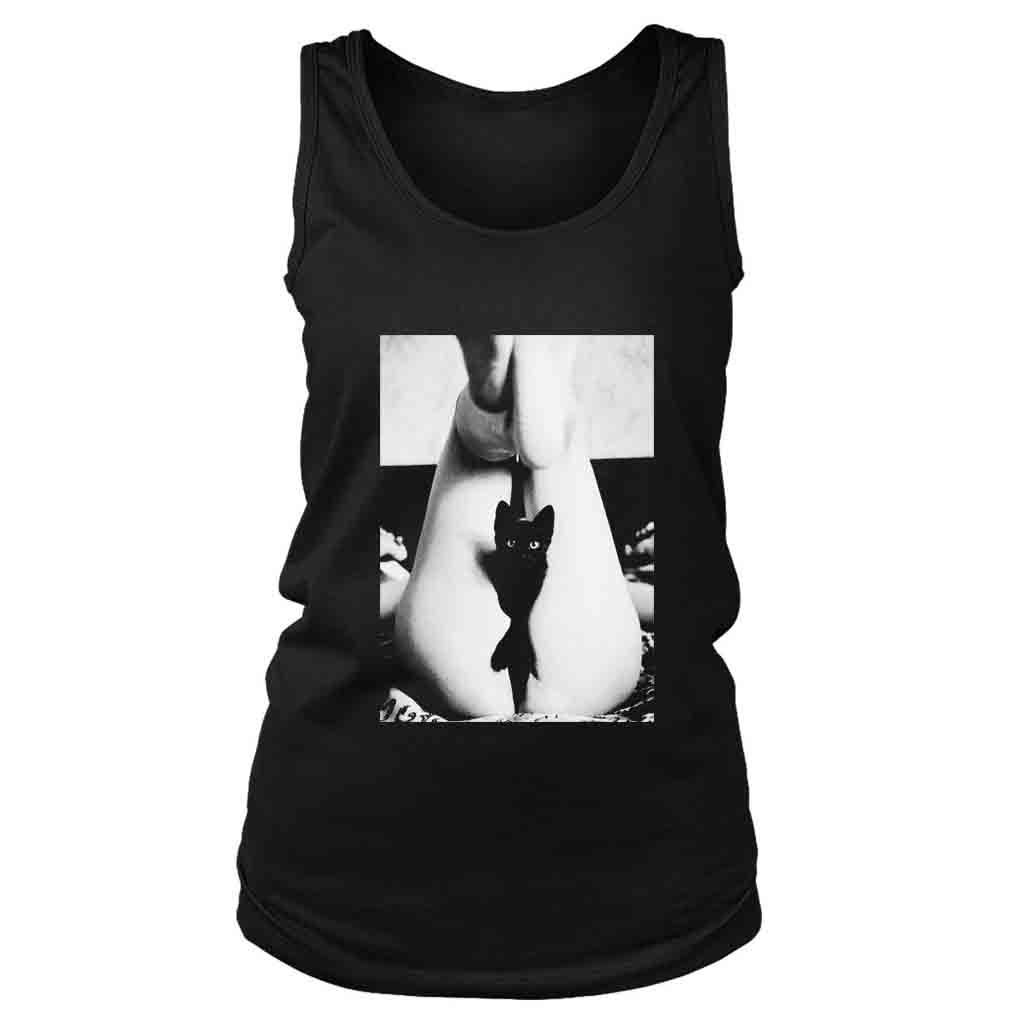 Black Cat Pussy Kitten Sexy Girl Women’s Tank Top