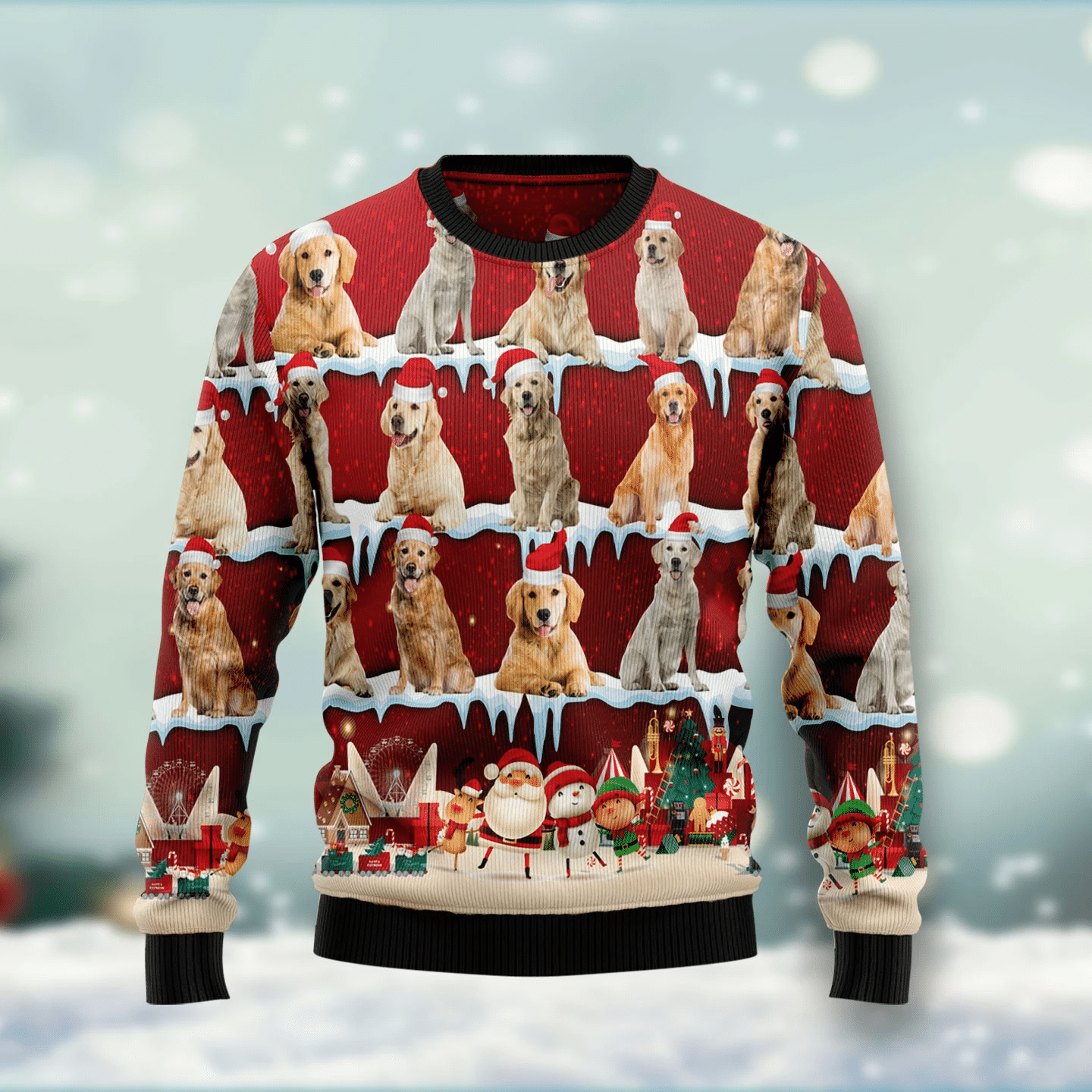 Siberian Husky Christmas Ugly Sweater