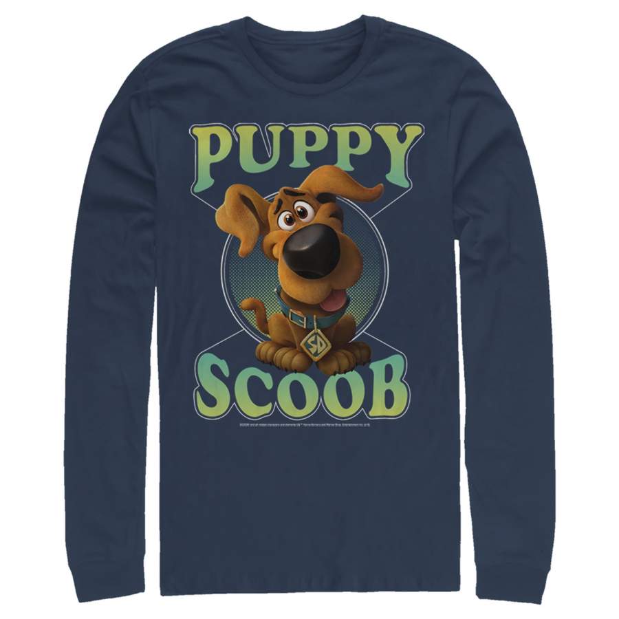 Scooby Doo Men’s Puppy Circle  Long Sleeve Shirt