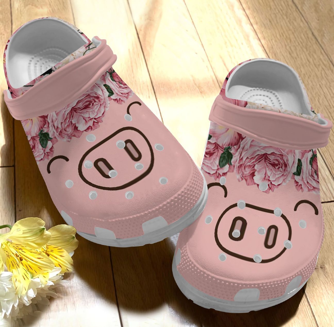 Pig Personalized Clog, Custom Name, Text, Color, Number Fashion Style For Women, Men, Kid, Print 3D Pig Cute