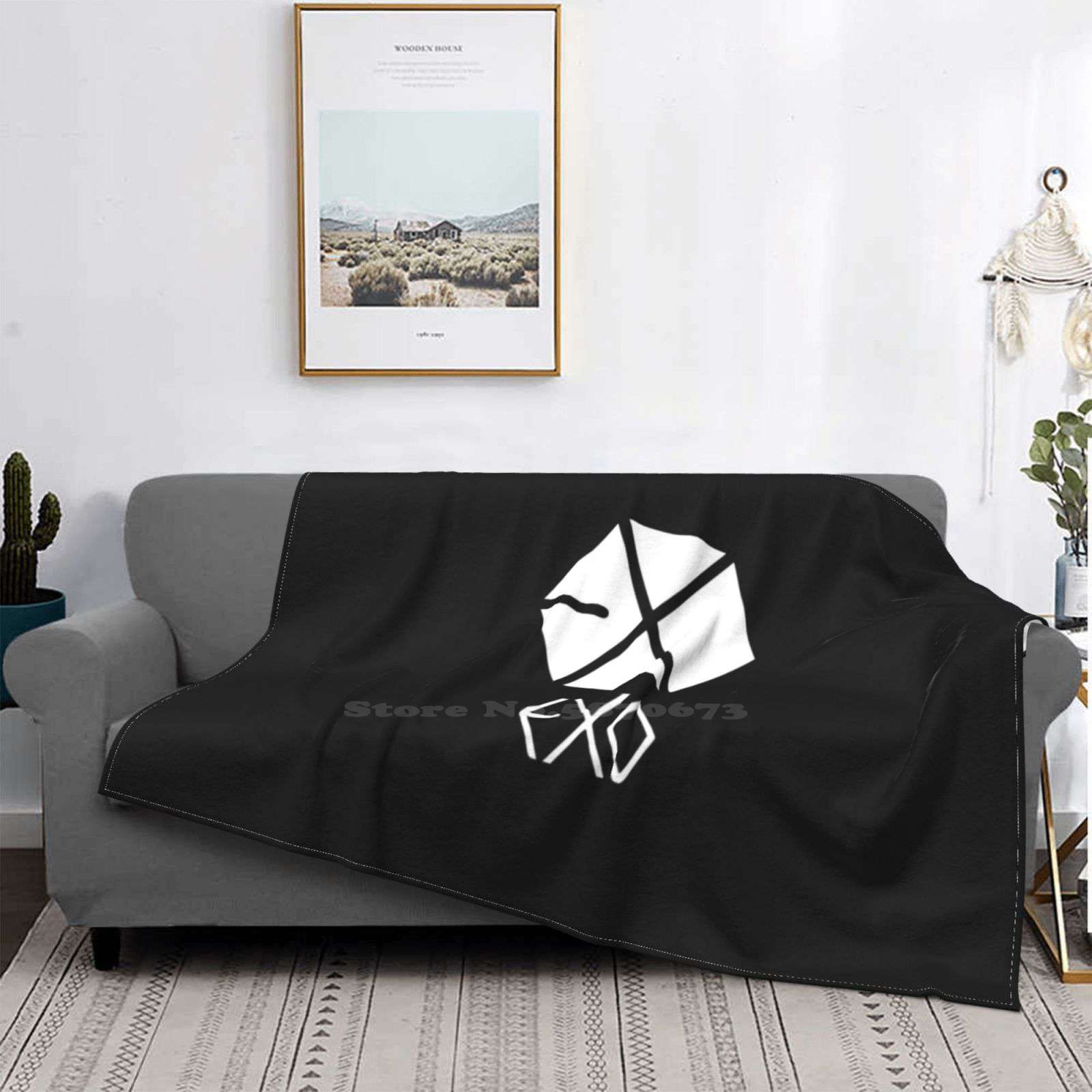 Best To Buy Exo Creative Design Comfortable Flannel Blanket Exo Exo Stuff Exo Sweater Exo Exo Wood Long Sleeve Dreses Exo Exo alx