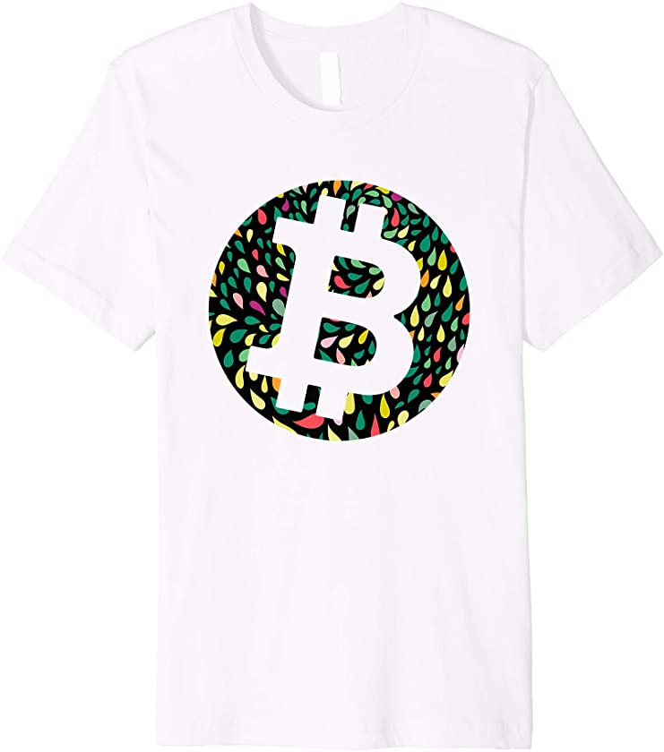 Trading Aesthetic Teal Ornament Pattern Bitcoin Miner Coins Premium T-Shirt