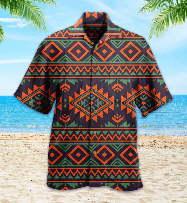 Native American Pendleton Tribal Navajo Indians Aztec Colorful Hawaii Shirt Ha2876