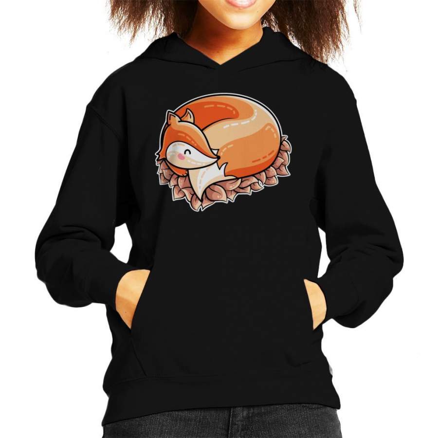 Curled Fox Kid’s Hooded Sweatshirt