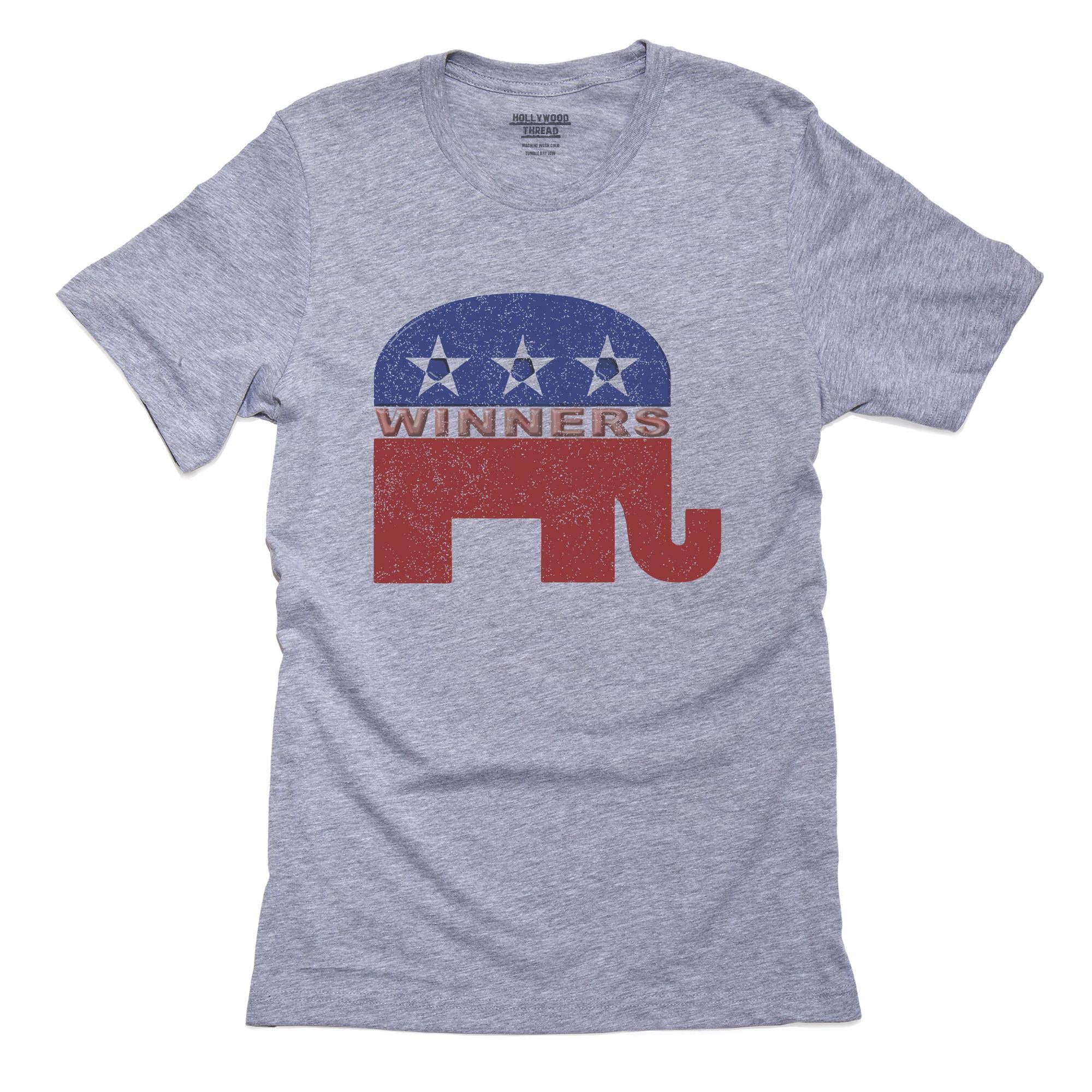 Republican Elephant Winners Conservative Political T-Shirt, Framed Print, Pillow, Golf Towel