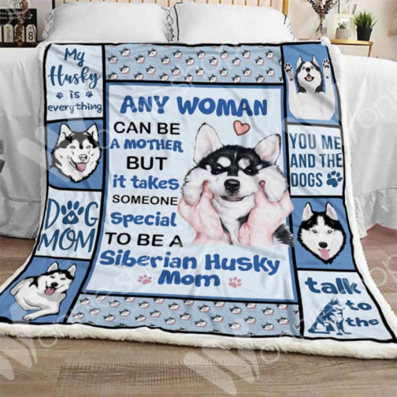 Siberian Husky Dog Sherpa Blanket OCT2902 78O58