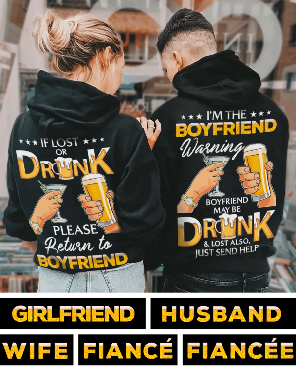 If Lost Or Drink Couple Set Hoodies Td