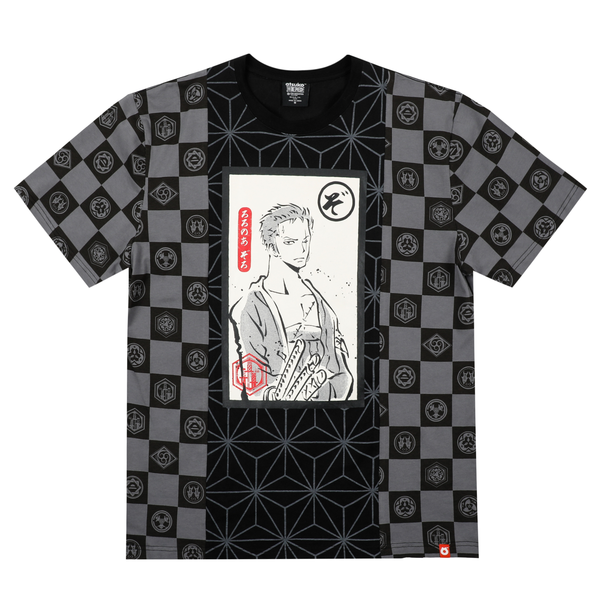 Zoro Checkered Panel Tee