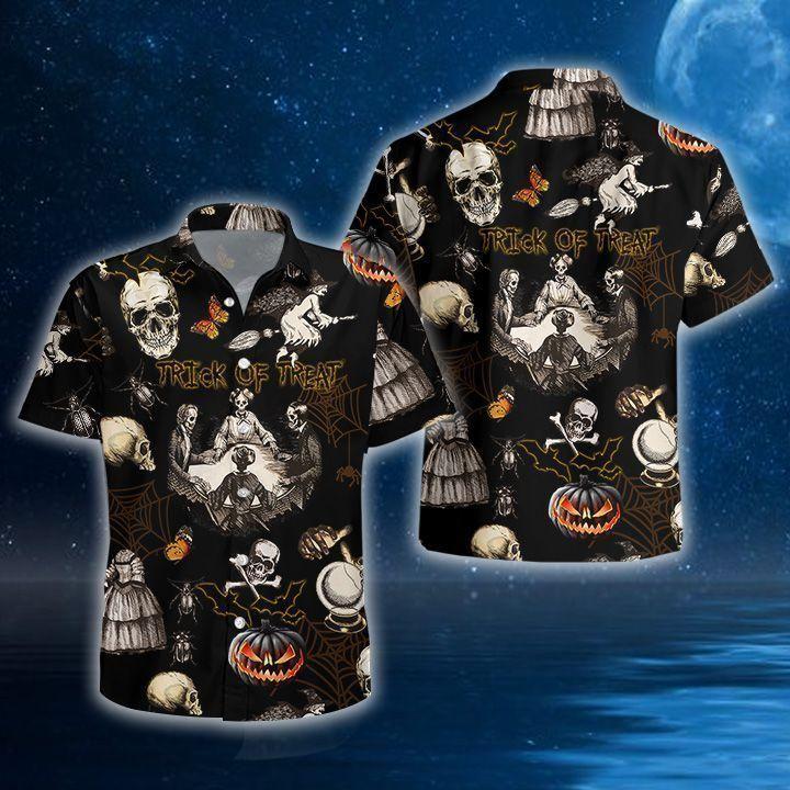 Skull Halloween Hawaii Shirt For Men Women Adult Ha59095