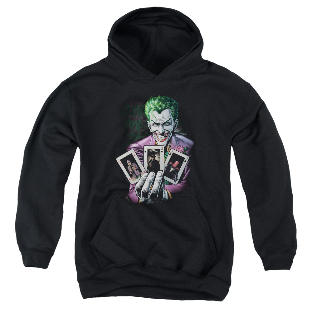 Batman 3 Of A Kind Kids Youth Hoodie Black