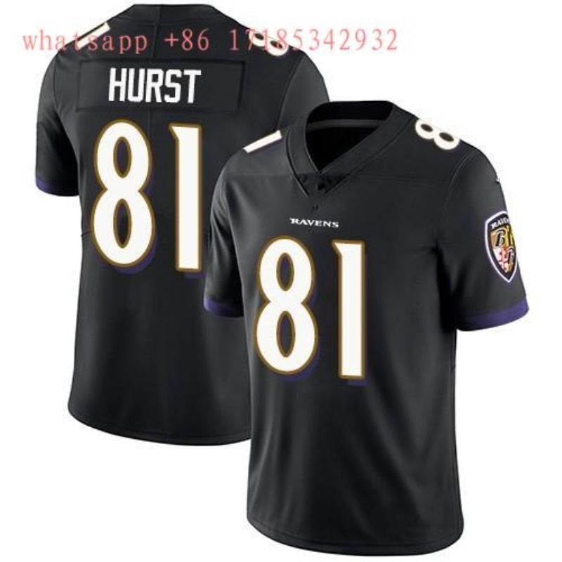 Baltimore Ravens Hayden Hurst #81 2020 NFL Black Jersey Jersey