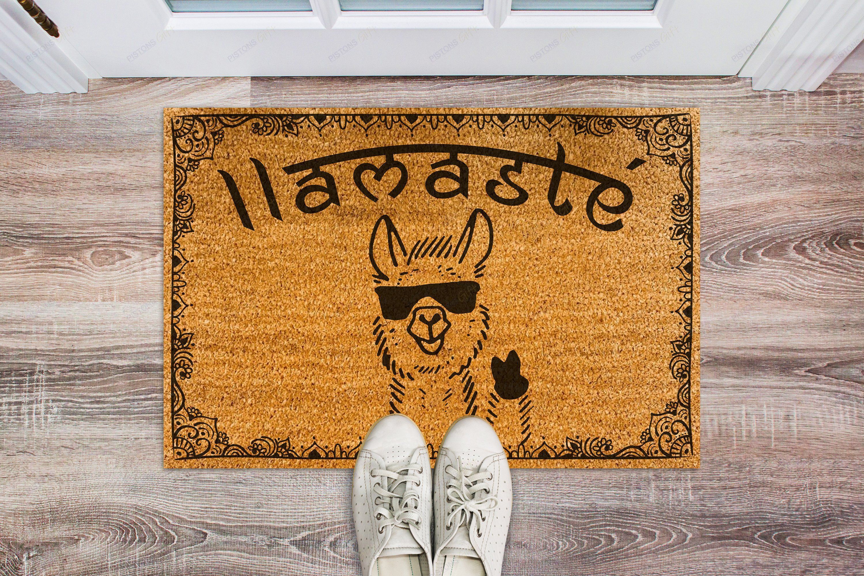 Namaste Coir Pattern All Over Printing Doormat