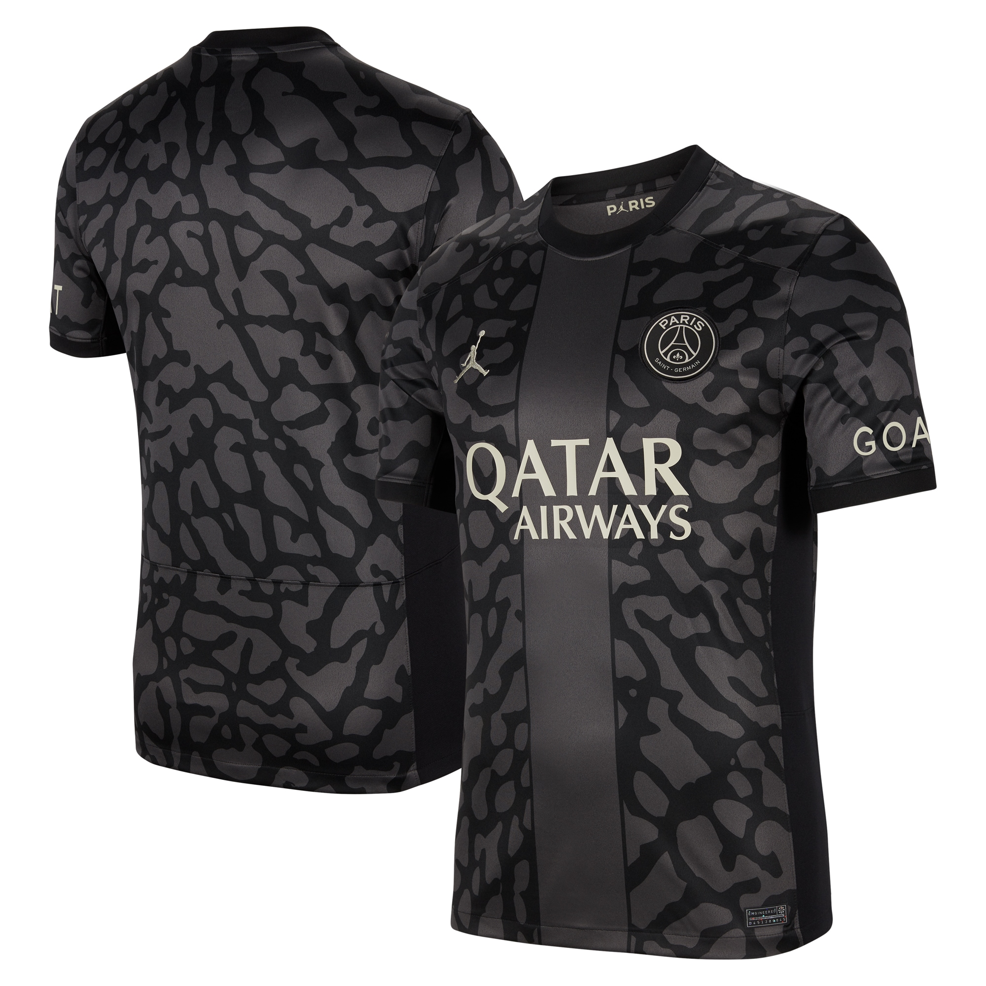 Paris Saint-Germain Jordan Brand 2023/24 Third Stadium Replica Jersey – Anthracite