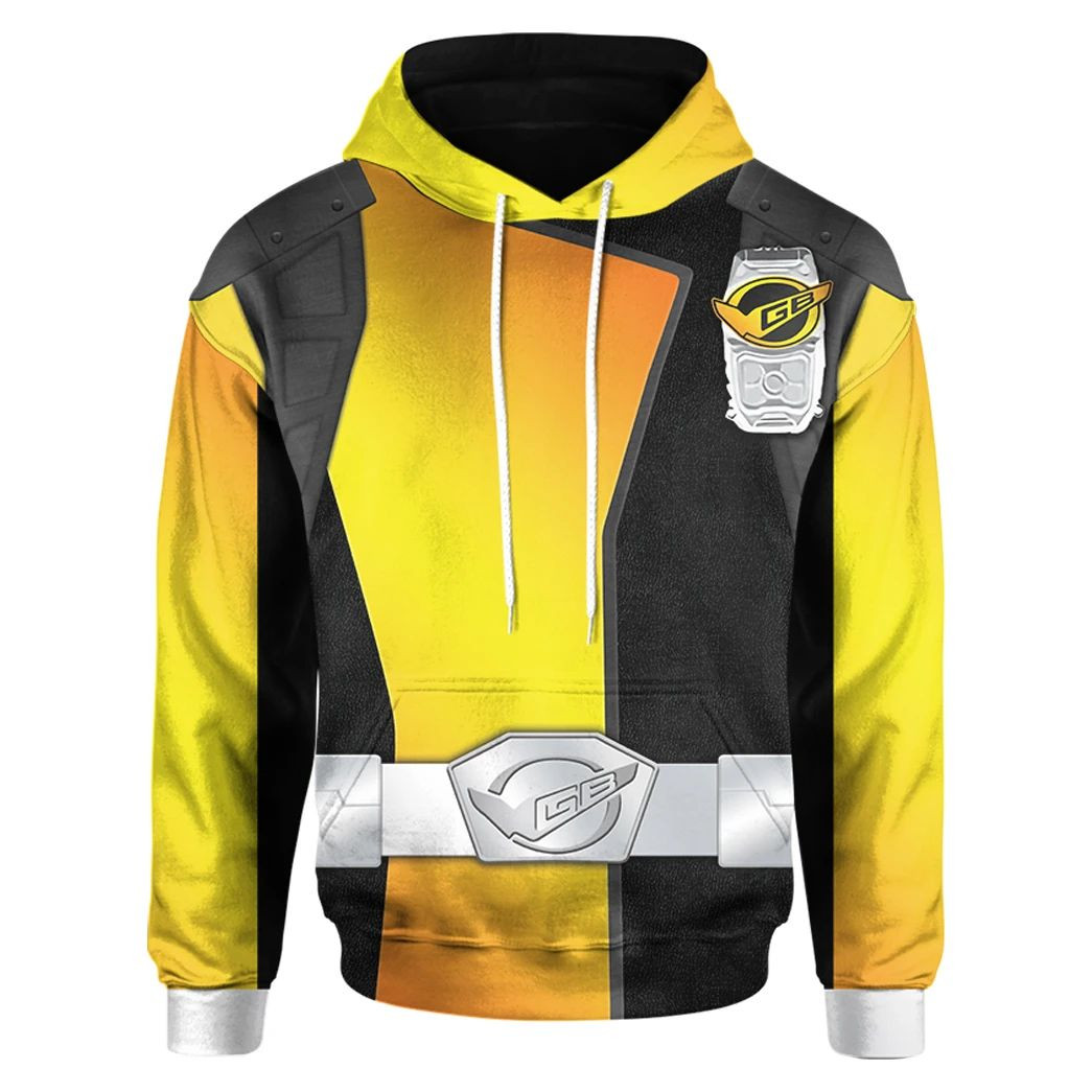 3D Power Rangers Beast Morphers Gold Custom Hoodie
