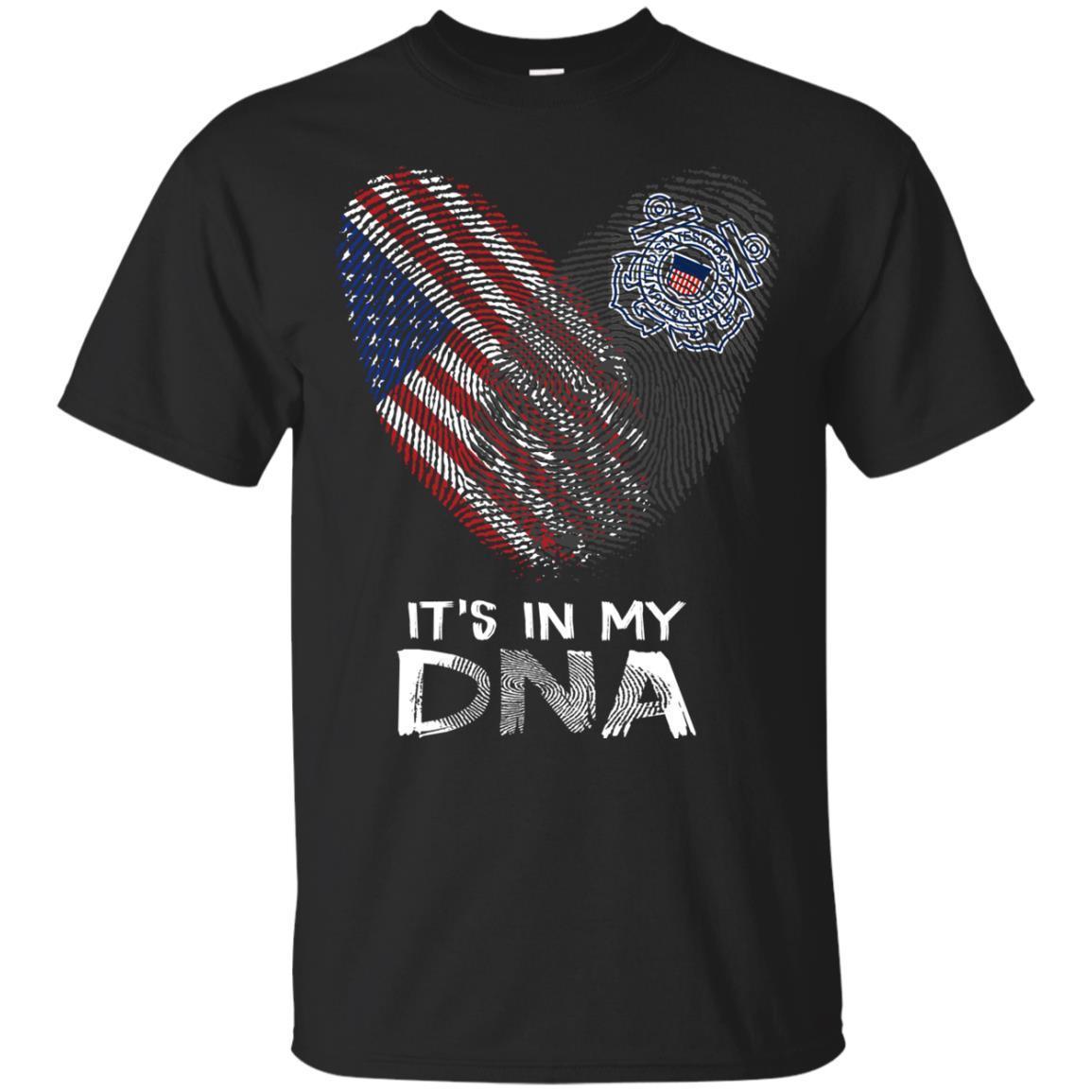 Veteran T Shirt Fingerprints It’s In My DNA The Coast Guard Veteran Shirts, Military Shirt