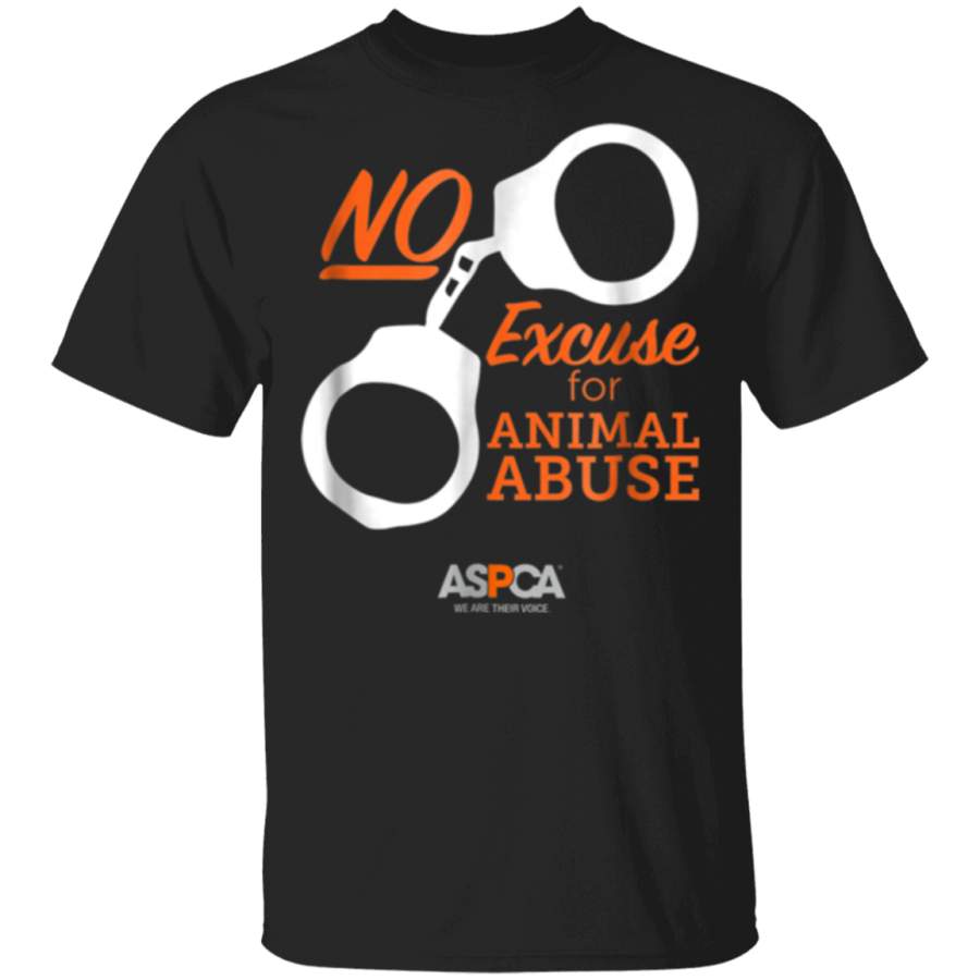 ASPCA No Excuse for Animal Abuse T-Shirt Dark