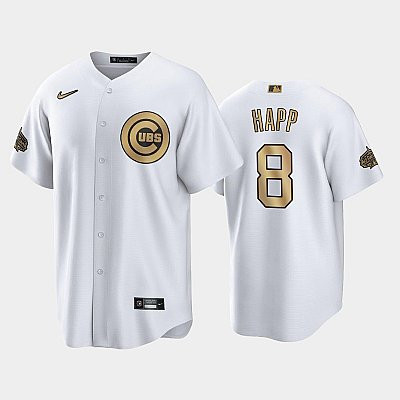 2022-23 All-Star Game NL Chicago Cubs White 8 Ian Happ Jersey