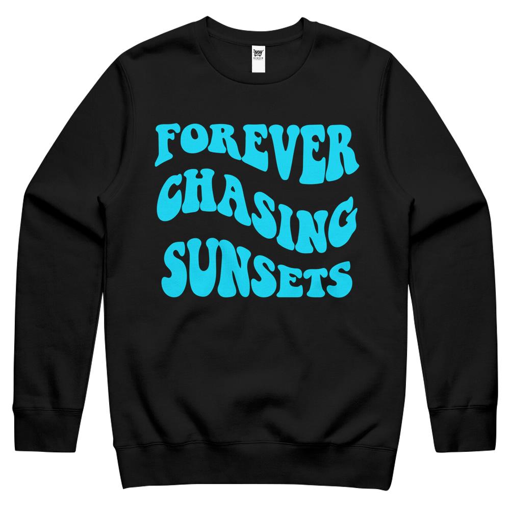 Forever Chasing Sunsets Aesthetic Trendy Clothing Crewneck Sweatshirt