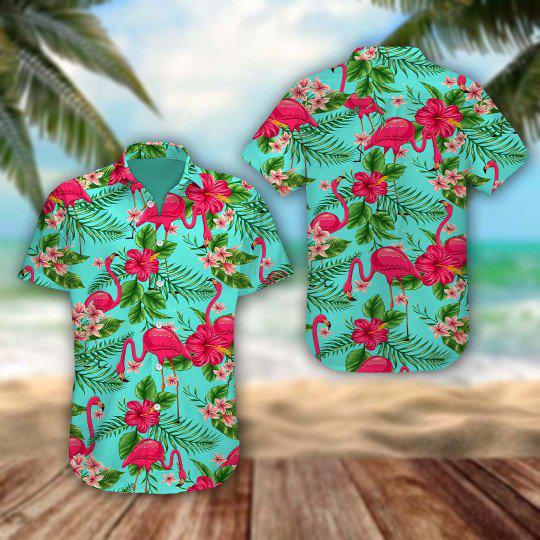 Summer Flamingo Hawaii Shirt For Men Women Ha102705