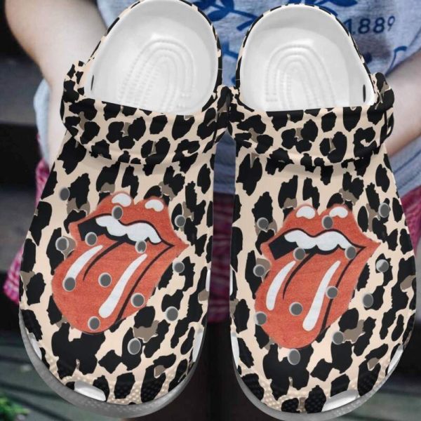 The Rolling Stones Rock Band Adults Crocs Crocband Clog Shoes For Men Women Ht