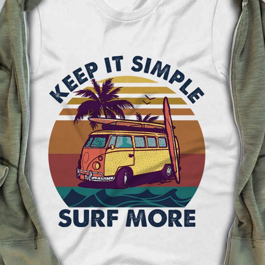 Surfing Keep It Simple White T Shirt JN153 95O36